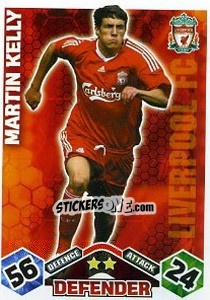 Cromo Martin Kelly - English Premier League 2009-2010. Match Attax Extra n. 27 - Topps