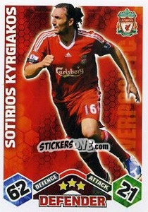 Sticker Sotirios Kyrgiakos - English Premier League 2009-2010. Match Attax Extra - Topps