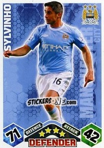 Sticker Sylvinho - English Premier League 2009-2010. Match Attax Extra n. 31 - Topps