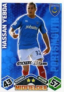 Sticker Hassan Yebda - English Premier League 2009-2010. Match Attax Extra - Topps
