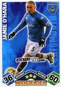 Sticker Jamie O`Hara - English Premier League 2009-2010. Match Attax Extra - Topps