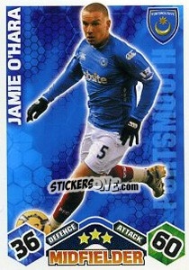 Sticker Jamie O`Hara - English Premier League 2009-2010. Match Attax Extra n. 40 - Topps