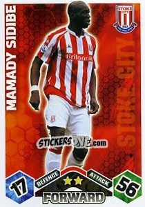 Sticker Mamady Sidibe - English Premier League 2009-2010. Match Attax Extra n. 43 - Topps