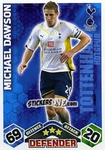 Sticker Michael Dawson - English Premier League 2009-2010. Match Attax Extra - Topps