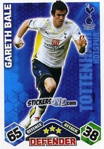 Sticker Gareth Bale - English Premier League 2009-2010. Match Attax Extra - Topps