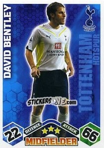 Sticker David Bentley - English Premier League 2009-2010. Match Attax Extra - Topps
