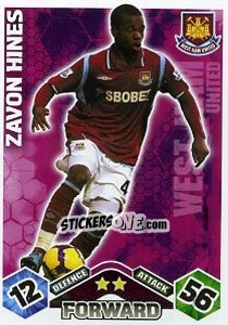 Sticker Zavon Hines - English Premier League 2009-2010. Match Attax Extra - Topps