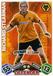 Sticker Richard Stearman - English Premier League 2009-2010. Match Attax Extra - Topps