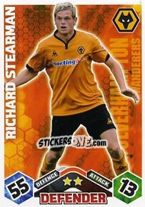 Sticker Richard Stearman - English Premier League 2009-2010. Match Attax Extra n. 54 - Topps