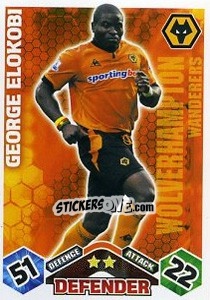 Sticker George Elokobi - English Premier League 2009-2010. Match Attax Extra - Topps