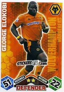Cromo George Elokobi - English Premier League 2009-2010. Match Attax Extra n. 55 - Topps