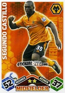 Sticker Segundo Castillo - English Premier League 2009-2010. Match Attax Extra n. 56 - Topps
