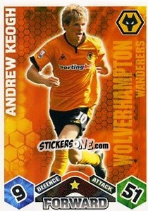 Sticker Andrew Keogh - English Premier League 2009-2010. Match Attax Extra n. 58 - Topps