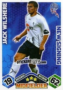 Sticker Jack Wilshere - English Premier League 2009-2010. Match Attax Extra n. 64 - Topps