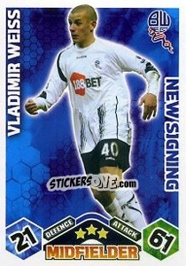Sticker Vladimir Weiss - English Premier League 2009-2010. Match Attax Extra n. 65 - Topps
