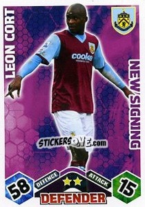 Sticker Leon Cort - English Premier League 2009-2010. Match Attax Extra - Topps