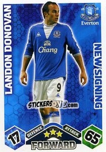 Cromo Landon Donovan - English Premier League 2009-2010. Match Attax Extra - Topps