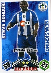 Figurina Steve Gohouri - English Premier League 2009-2010. Match Attax Extra - Topps