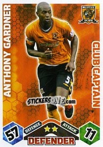Sticker Anthony Gardner - English Premier League 2009-2010. Match Attax Extra n. 98 - Topps