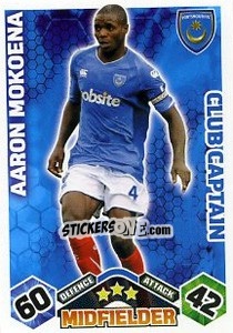 Sticker Aaron Mokoena - English Premier League 2009-2010. Match Attax Extra - Topps