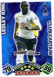Sticker Ledley King - English Premier League 2009-2010. Match Attax Extra n. 105 - Topps