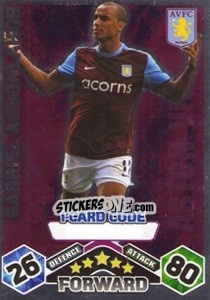 Sticker Gabriel Agbonlahor - English Premier League 2009-2010. Match Attax Extra n. 110 - Topps