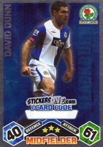 Sticker David Dunn - English Premier League 2009-2010. Match Attax Extra - Topps