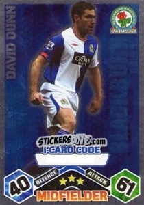Sticker David Dunn - English Premier League 2009-2010. Match Attax Extra n. 112 - Topps