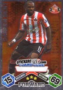 Sticker Darren Bent - English Premier League 2009-2010. Match Attax Extra - Topps