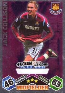 Cromo Jack Collison - English Premier League 2009-2010. Match Attax Extra - Topps
