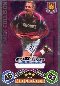 Sticker Jack Collison - English Premier League 2009-2010. Match Attax Extra n. 126 - Topps