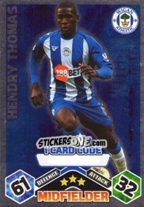 Sticker Hendry Thomas - English Premier League 2009-2010. Match Attax Extra - Topps