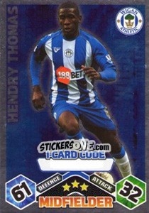 Cromo Hendry Thomas - English Premier League 2009-2010. Match Attax Extra - Topps