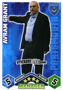 Sticker Avram Grant - English Premier League 2009-2010. Match Attax Extra - Topps