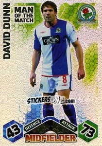Cromo David Dunn - English Premier League 2009-2010. Match Attax Extra - Topps