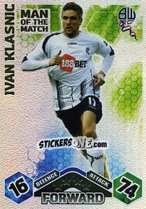 Sticker Ivan Klasnic - English Premier League 2009-2010. Match Attax Extra - Topps