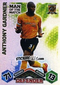 Sticker Anthony Gardner - English Premier League 2009-2010. Match Attax Extra n. 142 - Topps