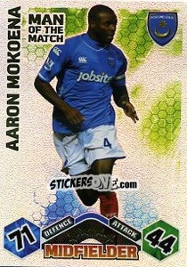 Sticker Aaron Mokoena - English Premier League 2009-2010. Match Attax Extra n. 146 - Topps