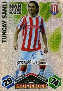 Figurina Tuncay Sanli - English Premier League 2009-2010. Match Attax Extra - Topps