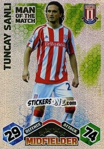 Sticker Tuncay Sanli - English Premier League 2009-2010. Match Attax Extra n. 147 - Topps