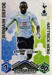 Sticker Jermain Defoe - English Premier League 2009-2010. Match Attax Extra n. 153 - Topps