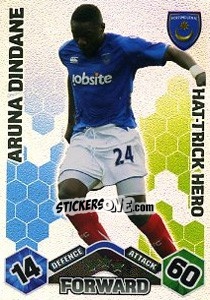 Sticker Aruna Dindane - English Premier League 2009-2010. Match Attax Extra - Topps