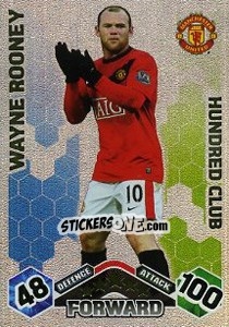 Sticker Wayne Rooney - English Premier League 2009-2010. Match Attax Extra - Topps