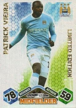 Cromo Patrick Vieira - English Premier League 2009-2010. Match Attax Extra n. LE4 - Topps