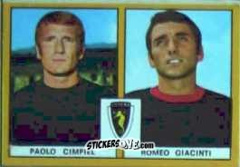 Sticker Cimpiel / Giacinti - Calciatori 1969-1970. Mexico 70
 n. B33 - Edis