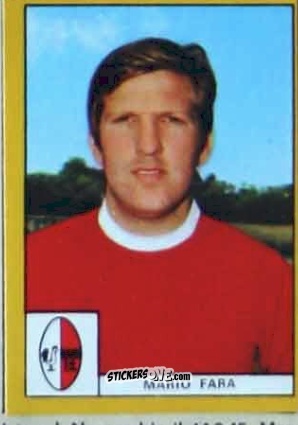 Sticker Fara - Calciatori 1969-1970. Mexico 70
 n. A11 - Edis