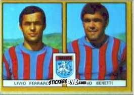 Sticker Ferraro / Beretti - Calciatori 1969-1970. Mexico 70
 n. B142 - Edis