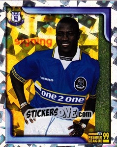 Sticker Ibrahima Bakayoko - Premier League Inglese 1998-1999. Transfer n. U14 - Merlin