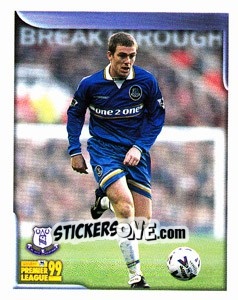 Sticker Richard Dunne - Premier League Inglese 1998-1999. Transfer n. U23 - Merlin