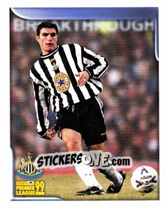 Sticker Aaron Hughes - Premier League Inglese 1998-1999. Transfer n. U26 - Merlin